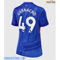 Camisa de time de futebol Chelsea Alejandro Garnacho #49 Replicas 1º Equipamento Feminina 2025-26 Manga Curta